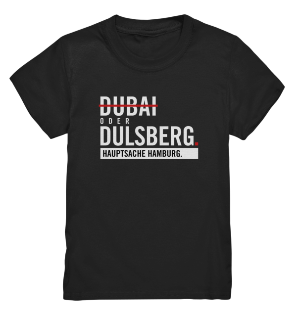 Schwarzes Dulsberg Hamburg Shirt Kids