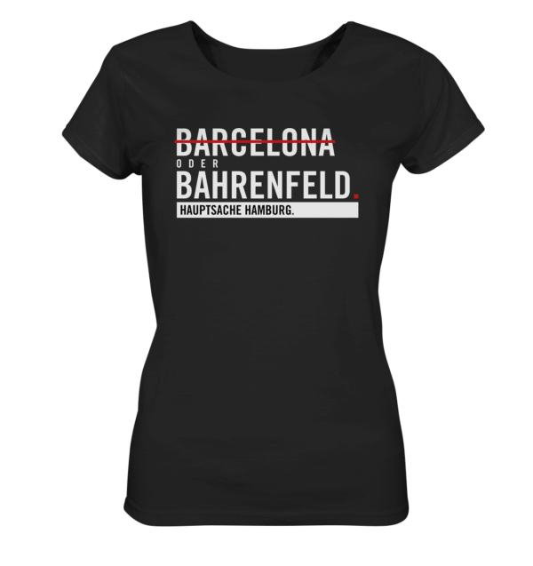 Schwarzes Bahrenfeld Hamburg Shirt Damen