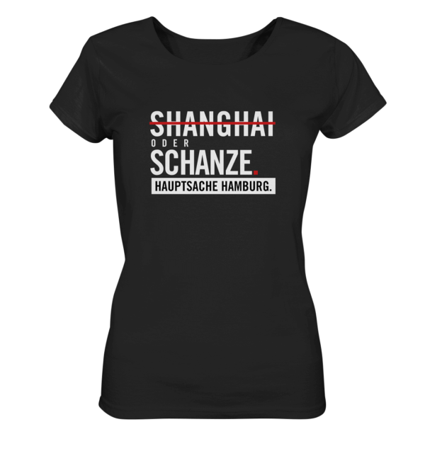 Weißes Sternschanze Hamburg Shirt Damen