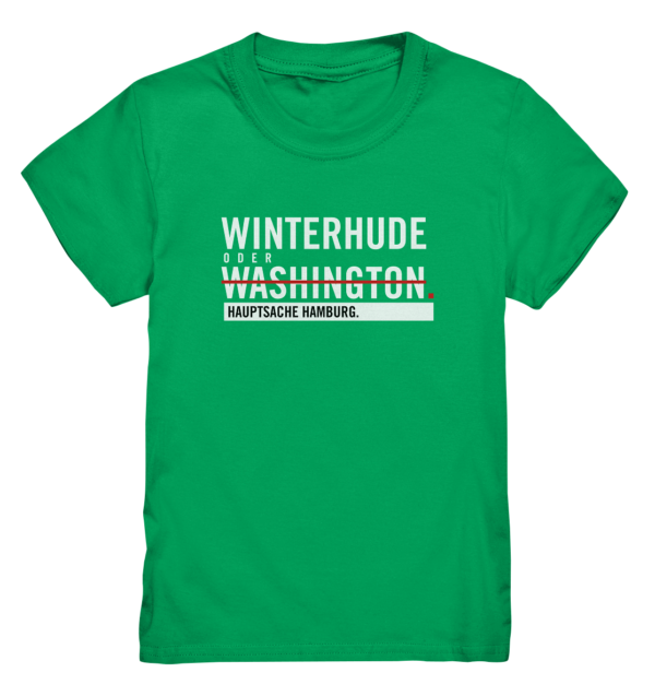 Grünes Winterhude Hamburg Shirt Kids