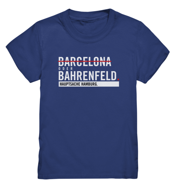 Dunkelblaues Bahrenfeld Hamburg Shirt Kids