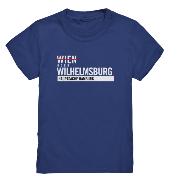 Dunkelblaues Wilhelmsburg Hamburg Shirt Kids