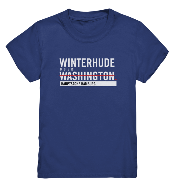 Dunkelblaues Winterhude Hamburg Shirt Kids