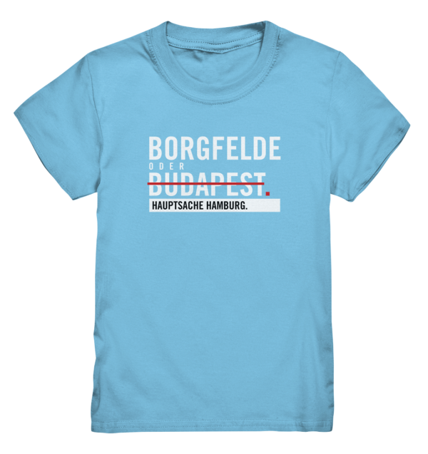 Blaues Borgfelde Hamburg Shirt Kids