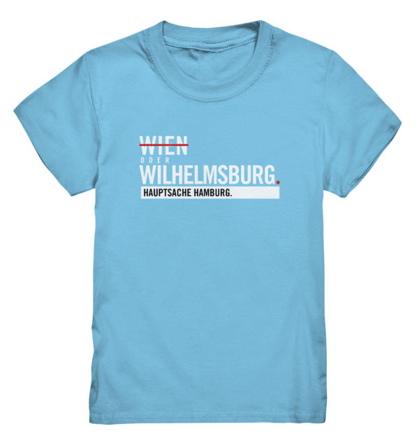 Blaues Wilhelmsburg Hamburg Shirt Kids
