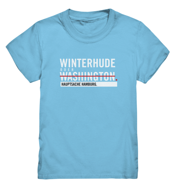 Blaues Winterhude Hamburg Shirt Kids