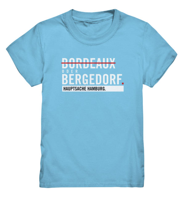 Blaues Bergedorf Hamburg Shirt Kids