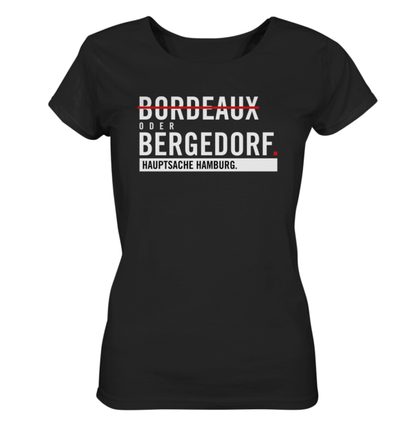 Schwarzes Bergedorf Hamburg Shirt Damen