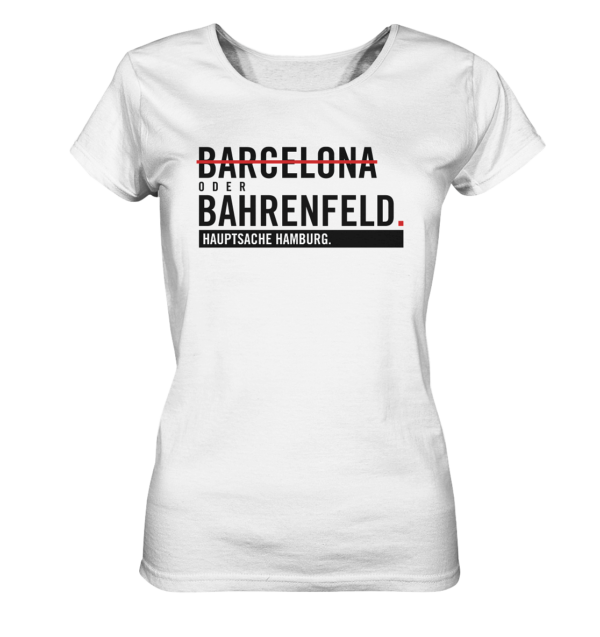 Weißes Bahrenfeld Hamburg Shirt Damen