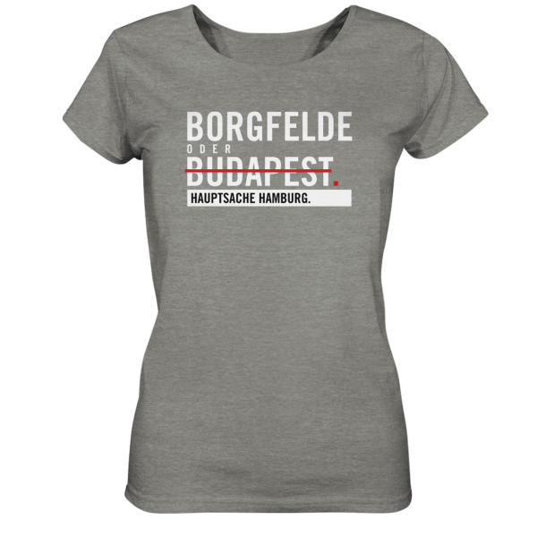 Dunkelgraues Borgfelde Hamburg Shirt Damen